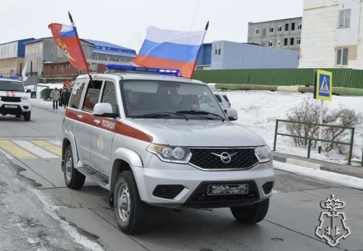 Автопробег к Международной патриотической акции «Диктант Победы» и 10-летию Росгвардии: память и служба чукотских росгвардейцев в едином порыве